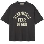 Fear Of God Essentials Campus 90's T-shirt Zwart