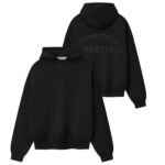 Fear Of God Essentials Property Lounge Half Zip Hoodie Zwart