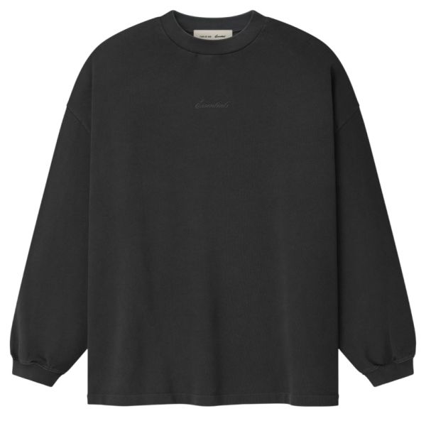 Fear Of God Essentials Signature 90's Longsleeve T-shirt Zwart
