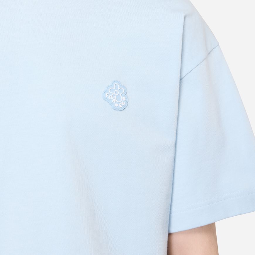 Flâneur Rubber Blossom T-shirt Licht Blauw