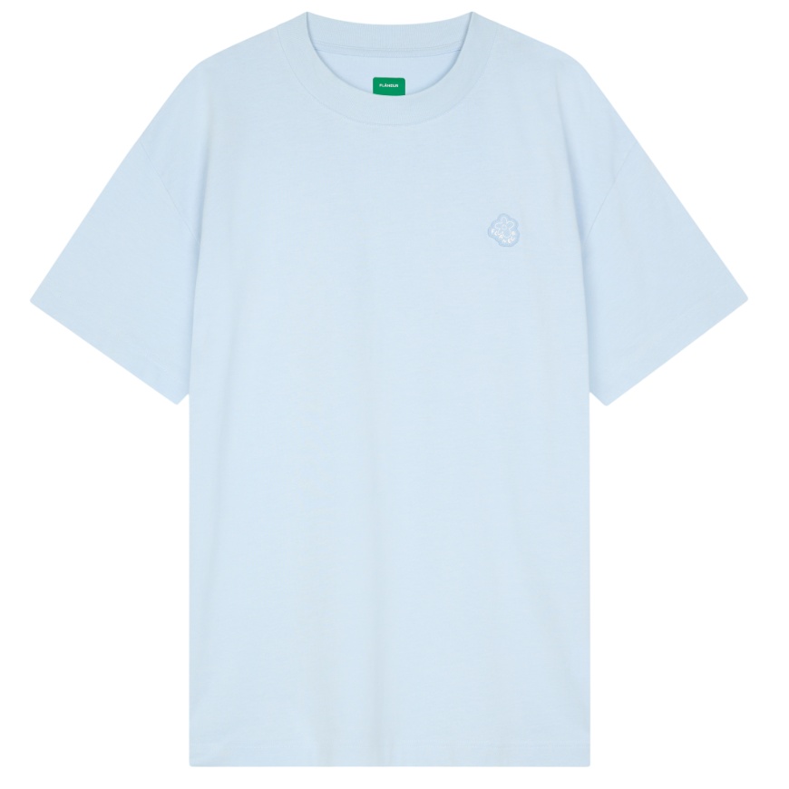 Flâneur Rubber Blossom T-shirt Licht Blauw