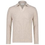 Gran Sasso Tennis Longsleeve Polo Beige