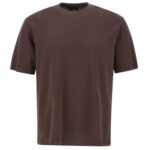 Herno Knit Effect T-shirt Bruin