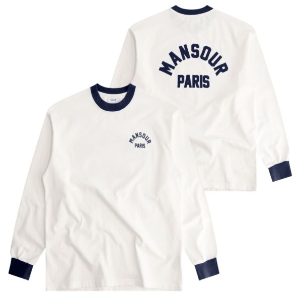 Mansour Arch Felt Longsleeve T-shirt Wit