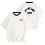 Mansour Arch Felt T-shirt Wit