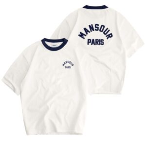 Mansour Arch Felt T-shirt Wit