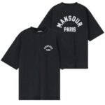 Mansour Arch Felt T-shirt Zwart