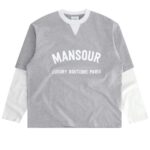 Mansour Double Sleeved Longsleeve T-shirt Grijs