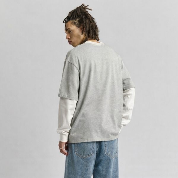 Mansour Double Sleeved Longsleeve T-shirt Grijs