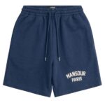 Mansour Paris College Korte Broek Donker Blauw