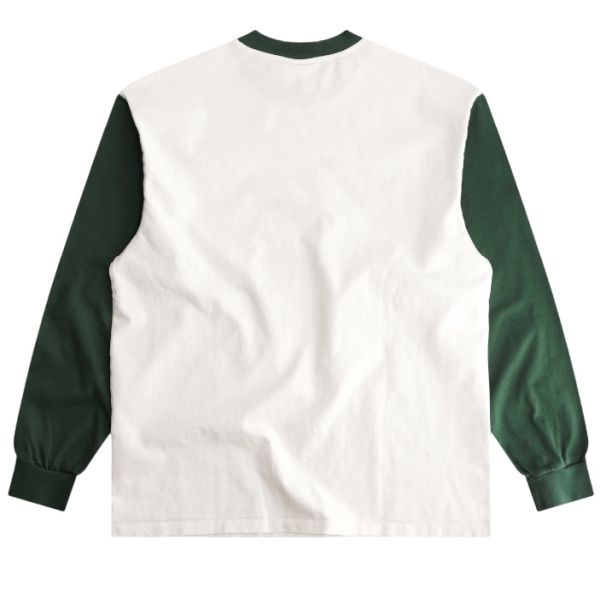 Mansour Paris College Longsleeve T-shirt Wit/Groen