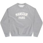 Mansour Paris College Sweater Grijs