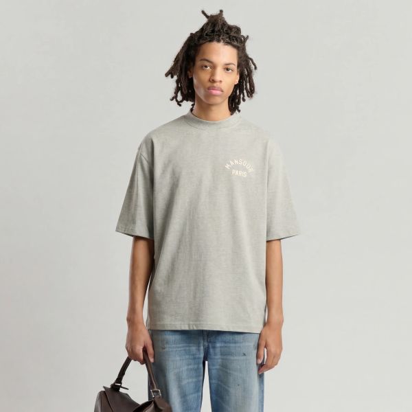 Mansour Paris College T-shirt Grijs