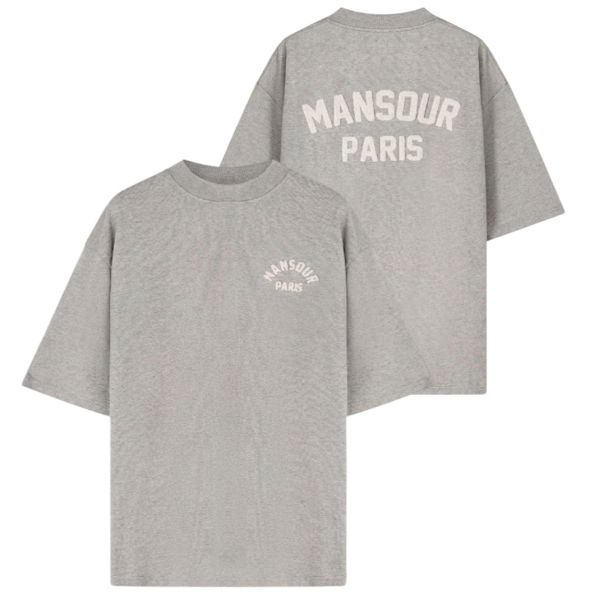 Mansour Paris College T-shirt Grijs