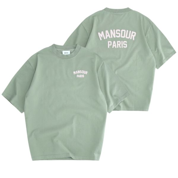 Mansour Paris College T-shirt Groen