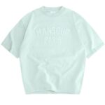Mansour Paris College T-shirt Licht Blauw