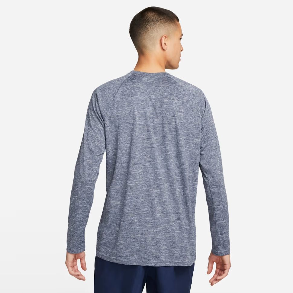 Nike Heathered Hydroguard Longsleeve T-shirt Navy