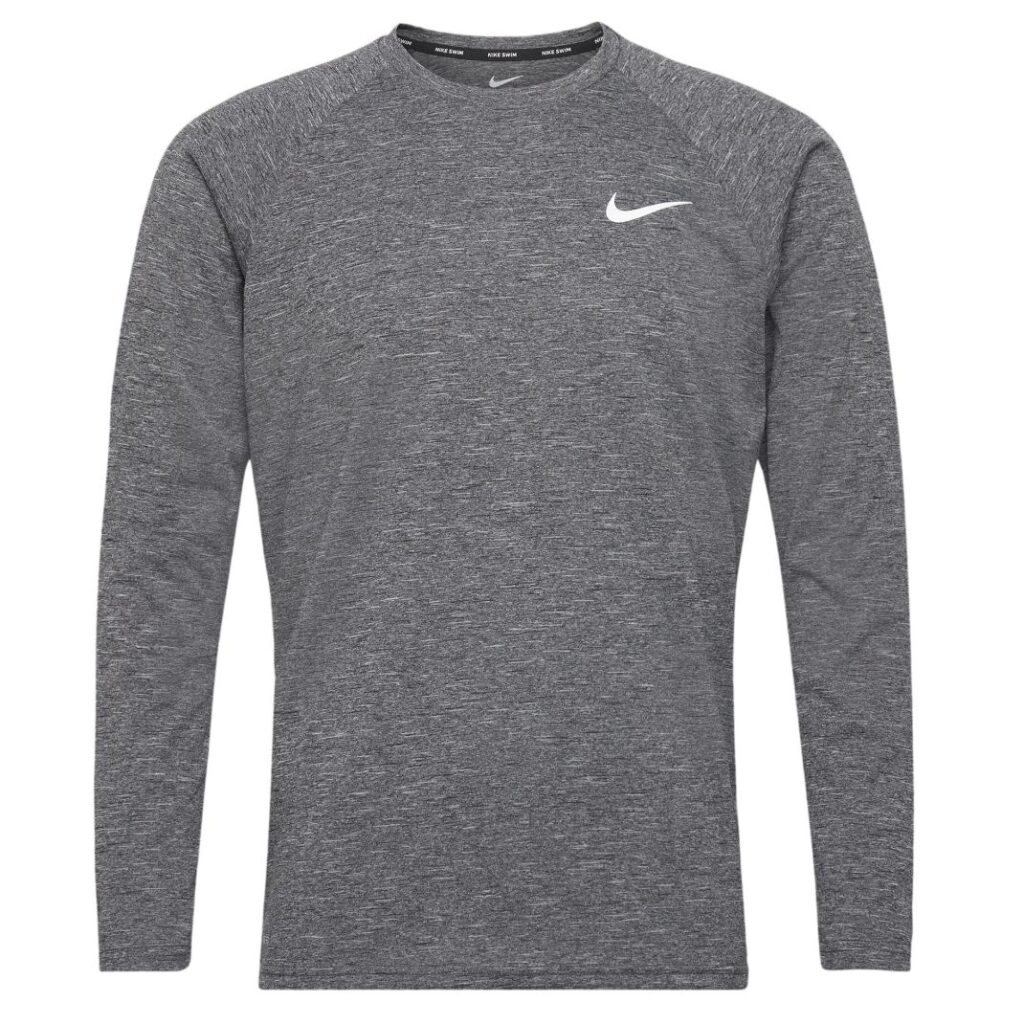 Nike Heathered Hydroguard Longsleeve T-shirt Zwart
