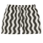 OAS Forest Waver Zwembroek Donker Groen/Wit