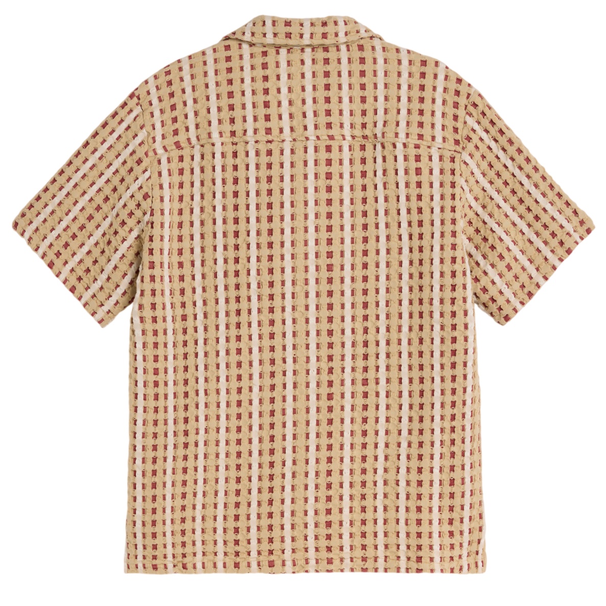 OAS Lano Cuba Overhemd Rood/Beige
