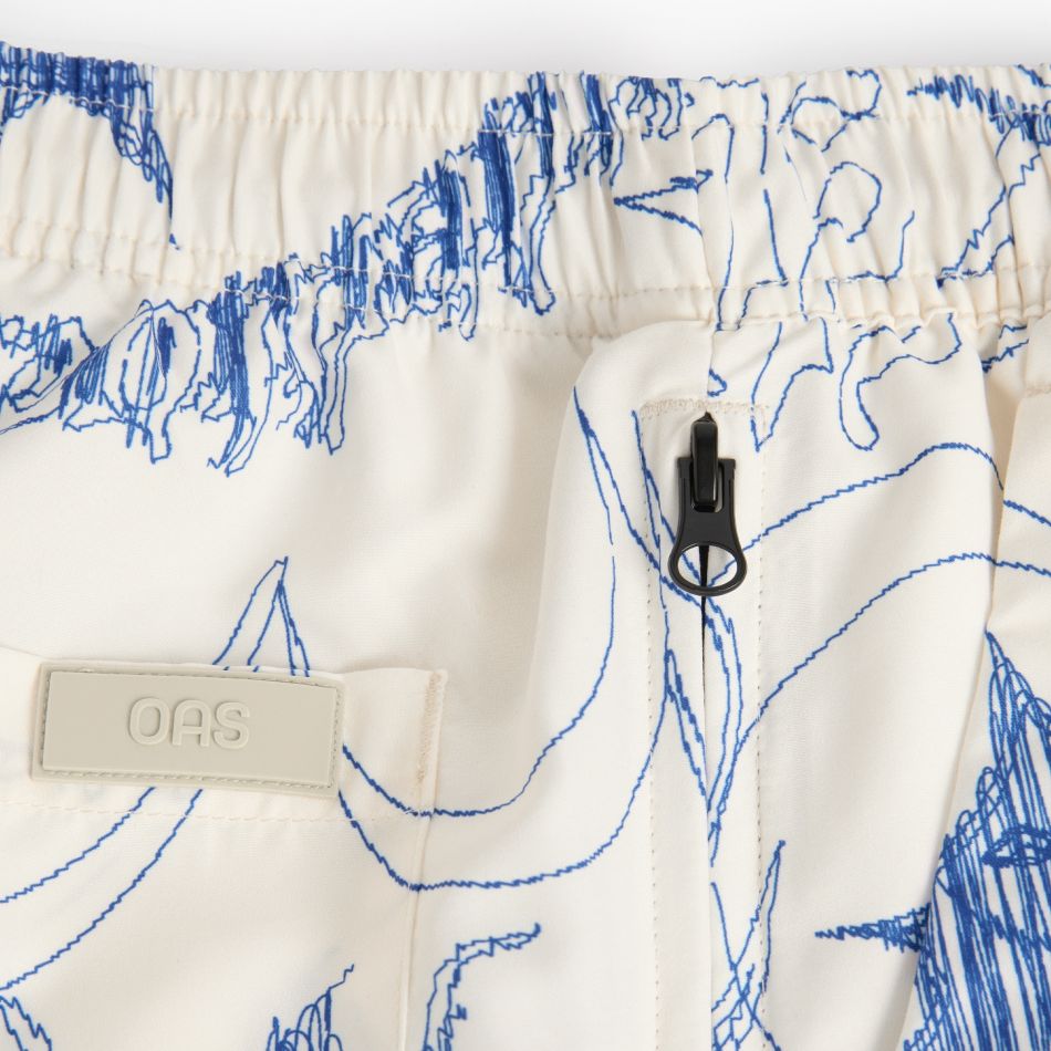 OAS Romantique Zwembroek Off White/Blauw