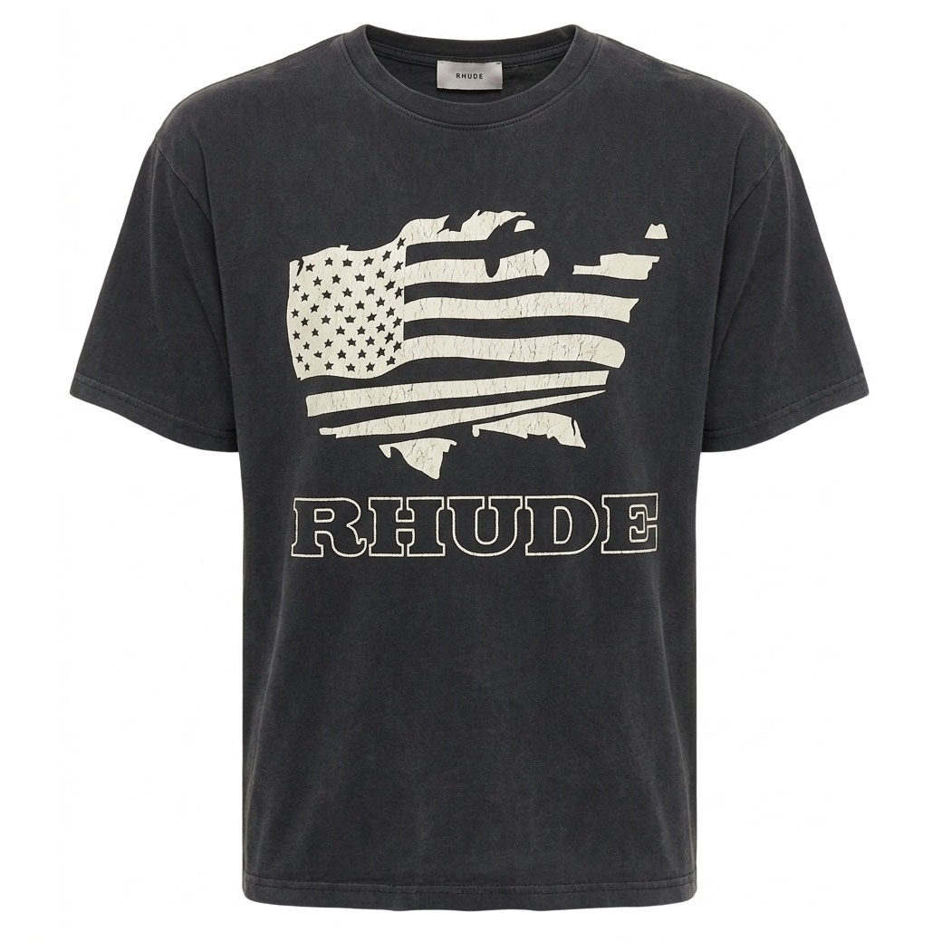 Rhude Banner T-shirt Zwart