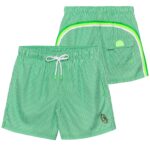 Sundek Printed Striped Zwembroek Licht Groen