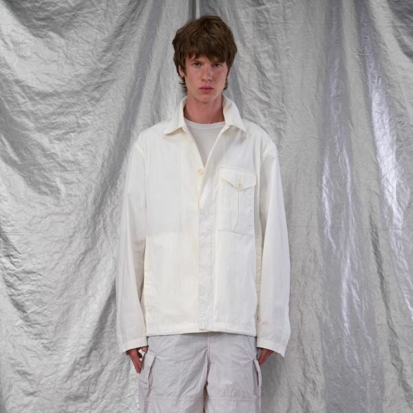 Ten C Piece Dyed Tech Cotton Jas Off White