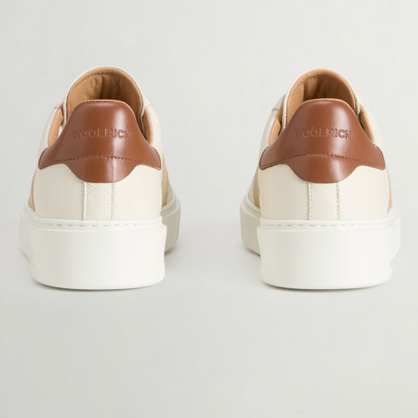 Woolrich Classic Court Sneaker Off White/Beige