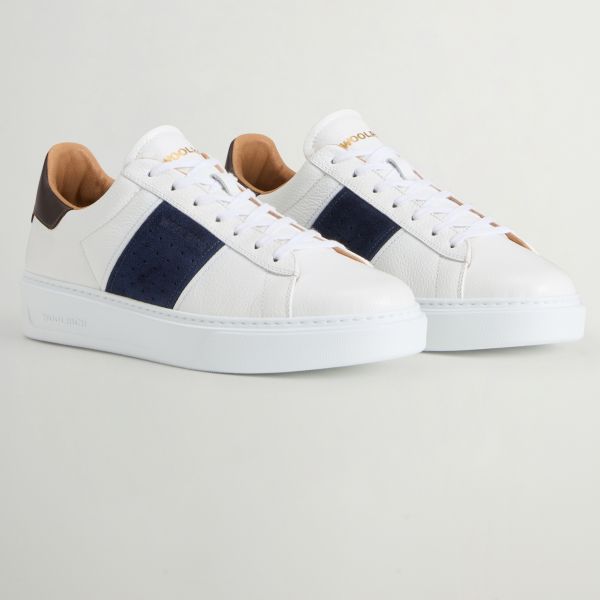 Woolrich Classic Court Sneaker Wit/Blauw
