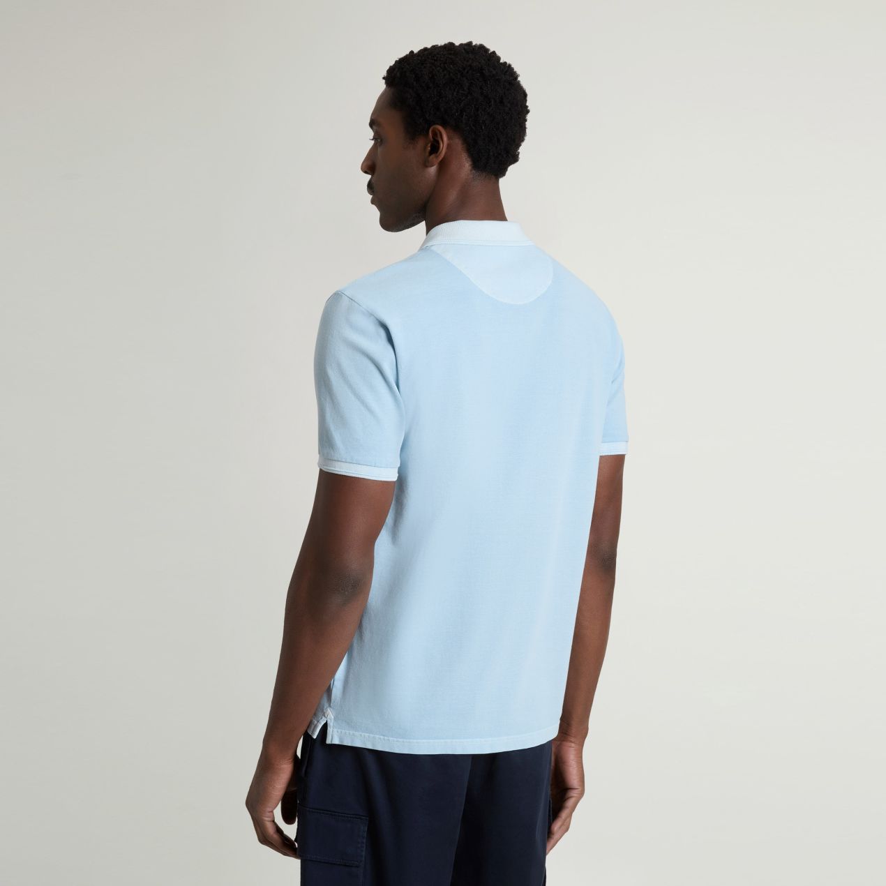 Woolrich Mackinack Polo Licht Blauw