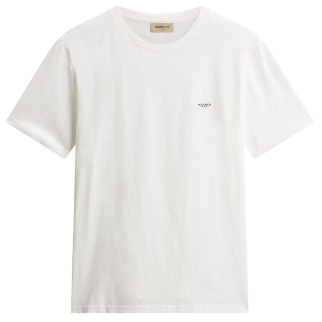 Woolrich Slub Logo T-shirt Wit