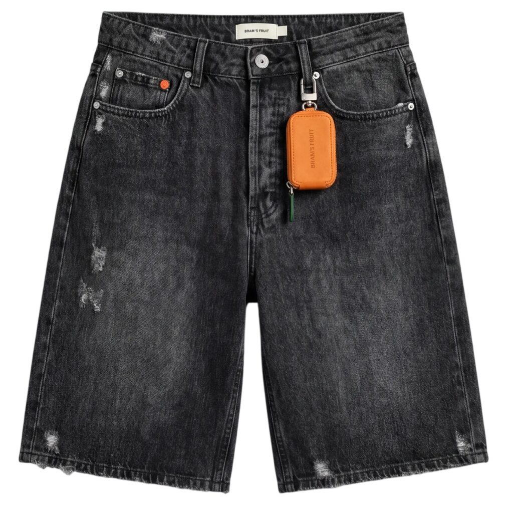 Bram’s Fruit Denim Korte Broek Zwart