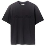 Bram’s Fruit Distressed Script Logo T-shirt Zwart