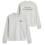 Bram's Fruit Gardening Distressed Longsleeve T-shirt Grijs