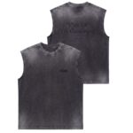 Bram's Fruit Gardening Distressed Sleeveless T-shirt Zwart