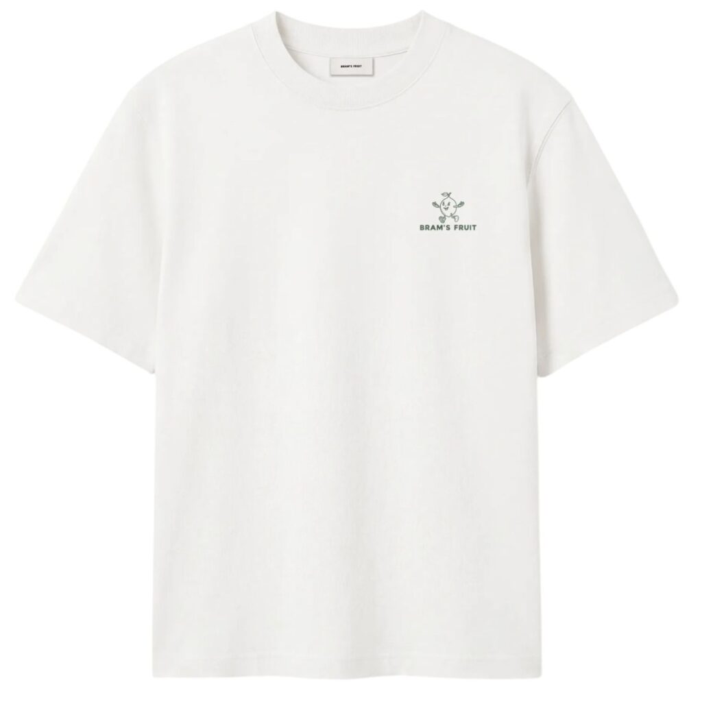 Bram’s Fruit Lemon Outline T-shirt Wit