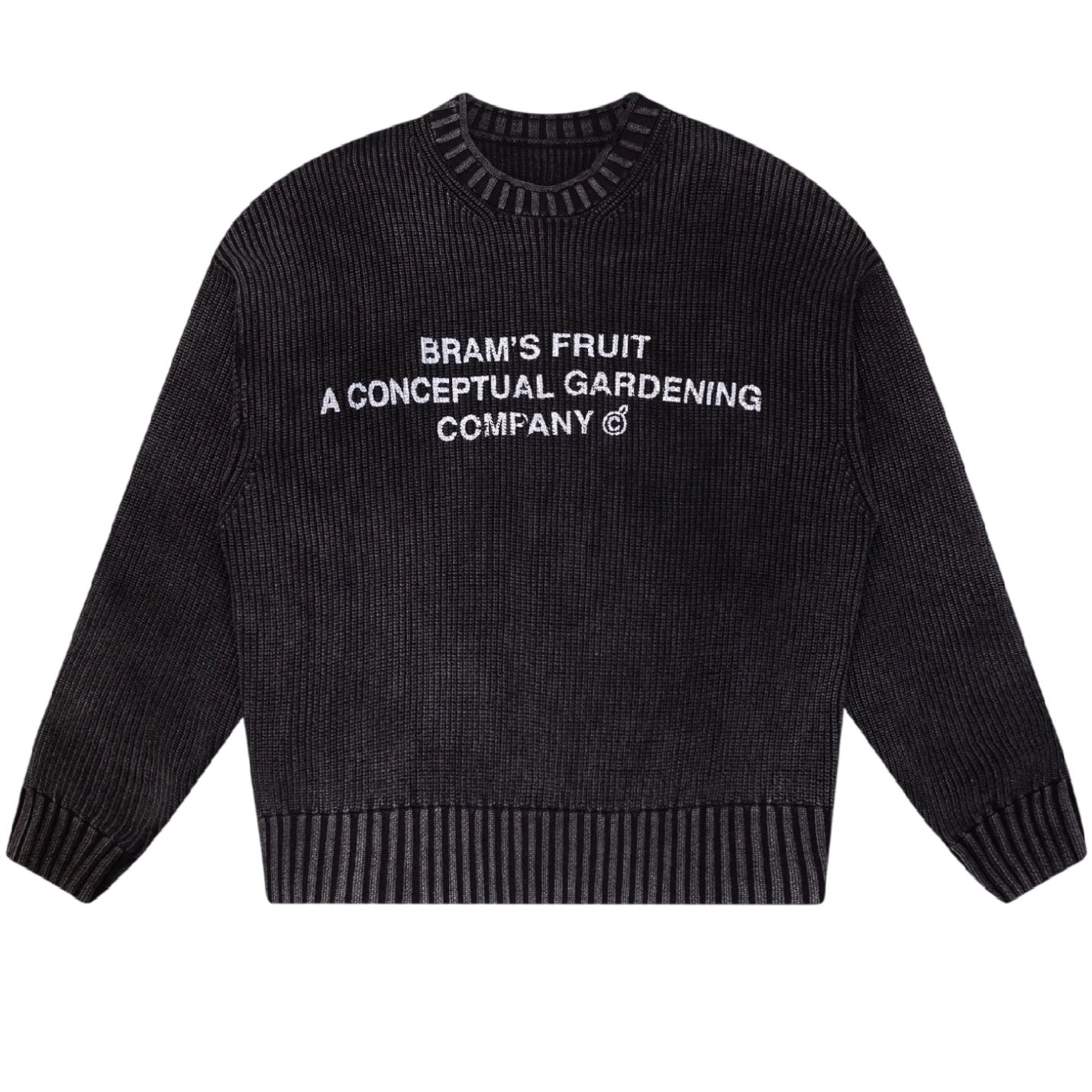 Bram’s Fruit Stamp Knit Sweater Antraciet