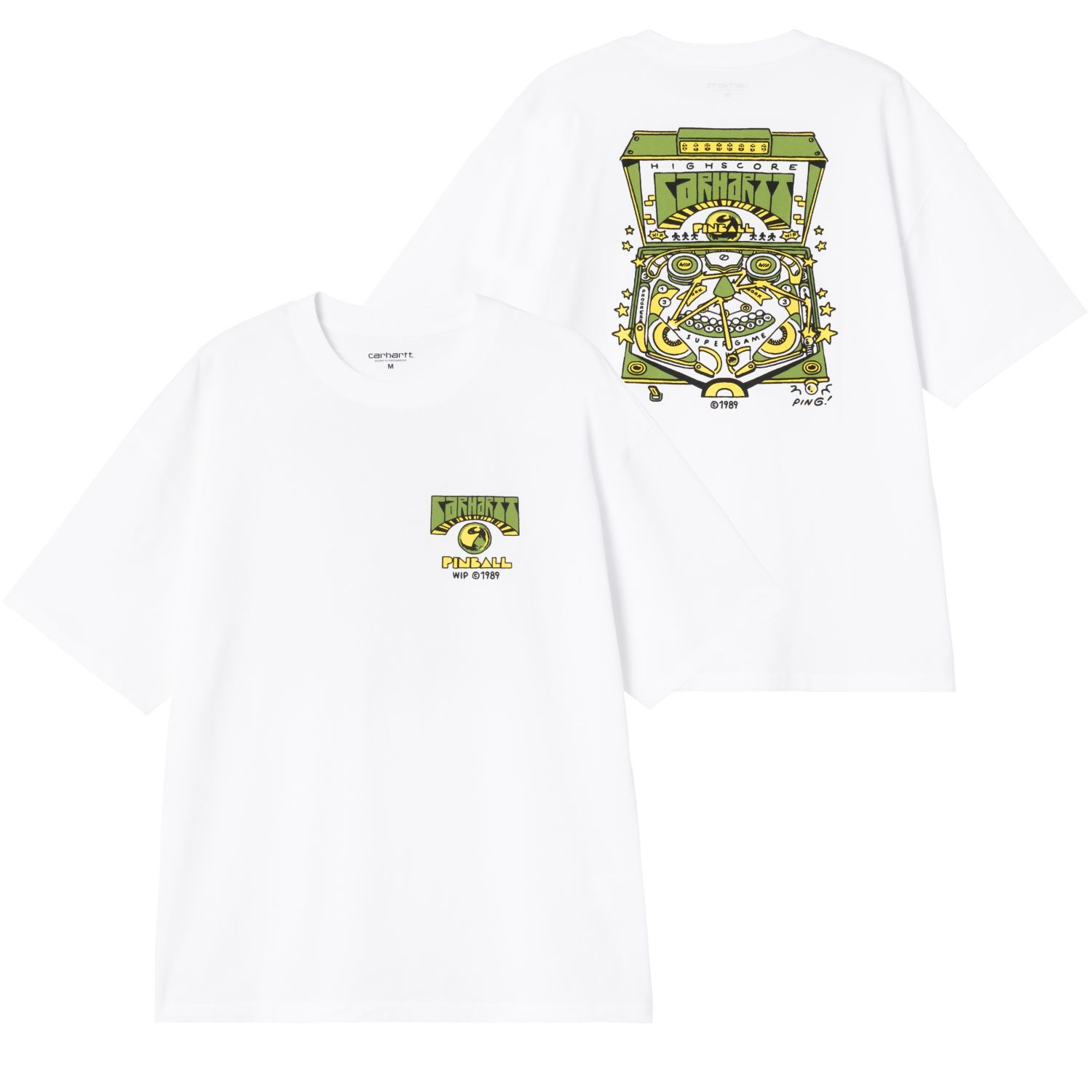 Carhartt WIP Pinball T-shirt Wit