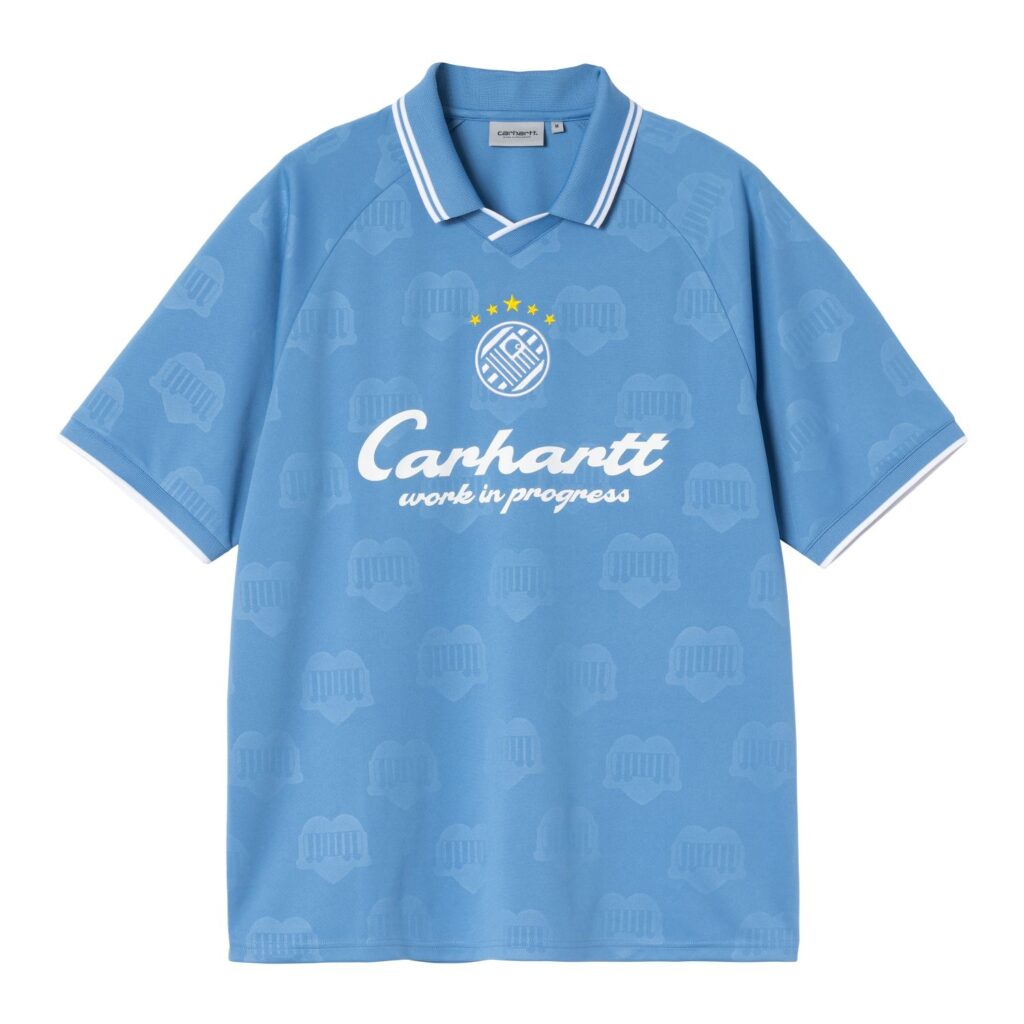 Carhartt WIP Terrace Football T-shirt Blauw