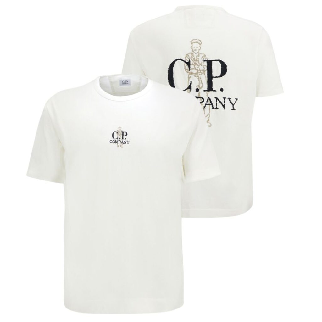 CP Company 1020 Embroidery T-shirt Wit