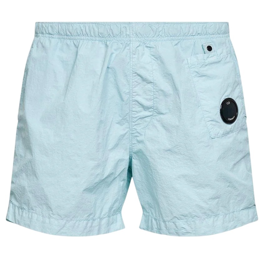 CP Company Flatt Nylon Lens Zwembroek Licht Blauw