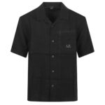 CP Company Linen Boxy Overhemd Zwart
