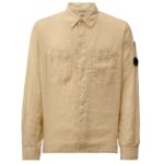 CP Company Linen Button Lens Overhemd Off White