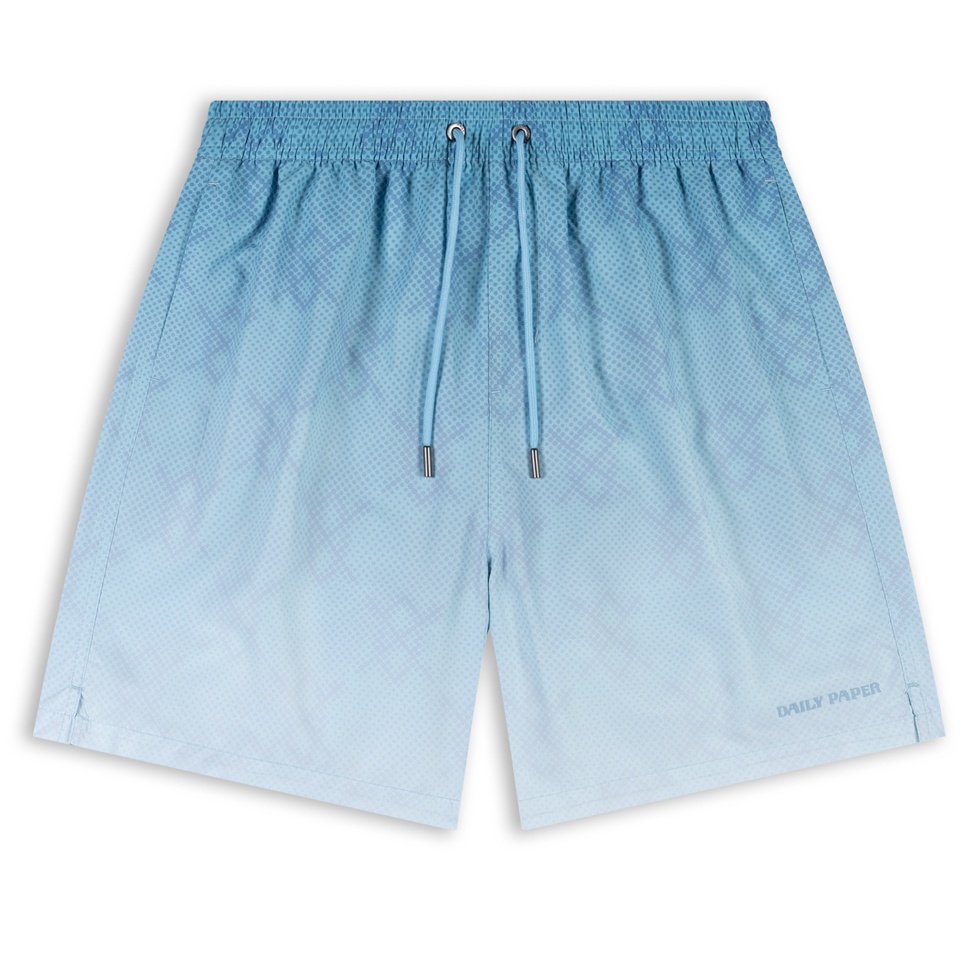 Daily Paper Ombre Dotted Shield Zwembroek Licht Blauw