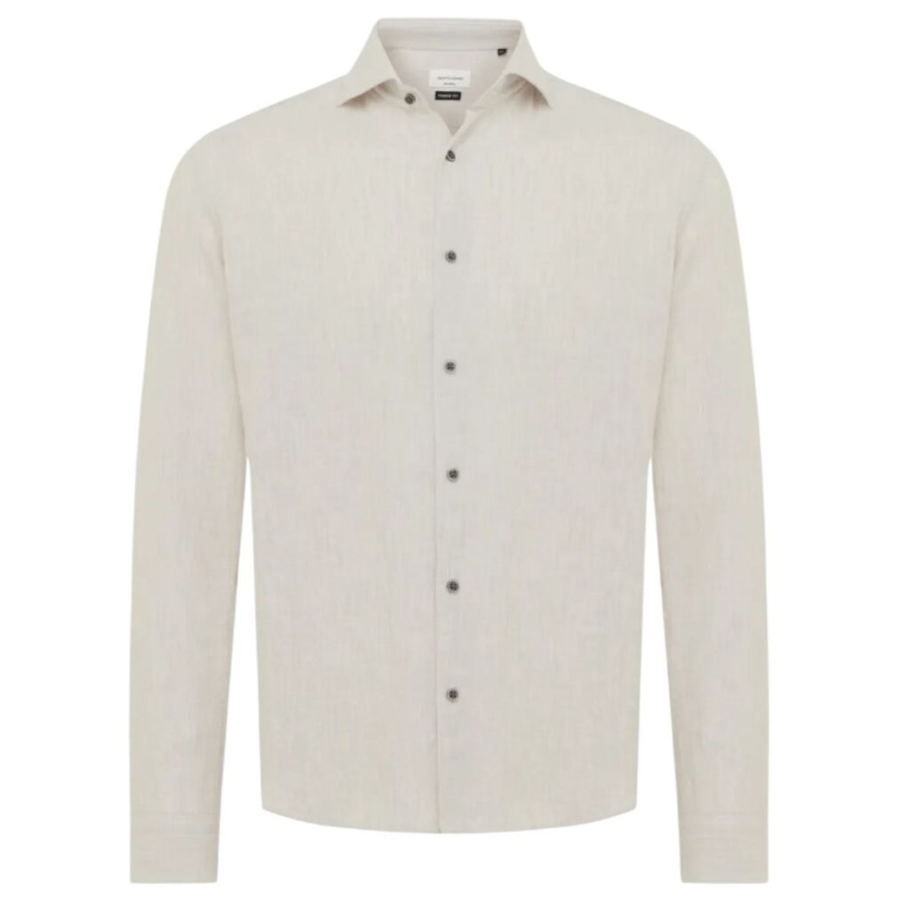 Gentiluomo Scampia Fashion Fit Overhemd Beige
