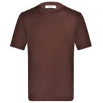 Gran Sasso Cotton T-shirt Donker Bruin