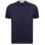 Gran Sasso Mercerized Cotton T-shirt Navy