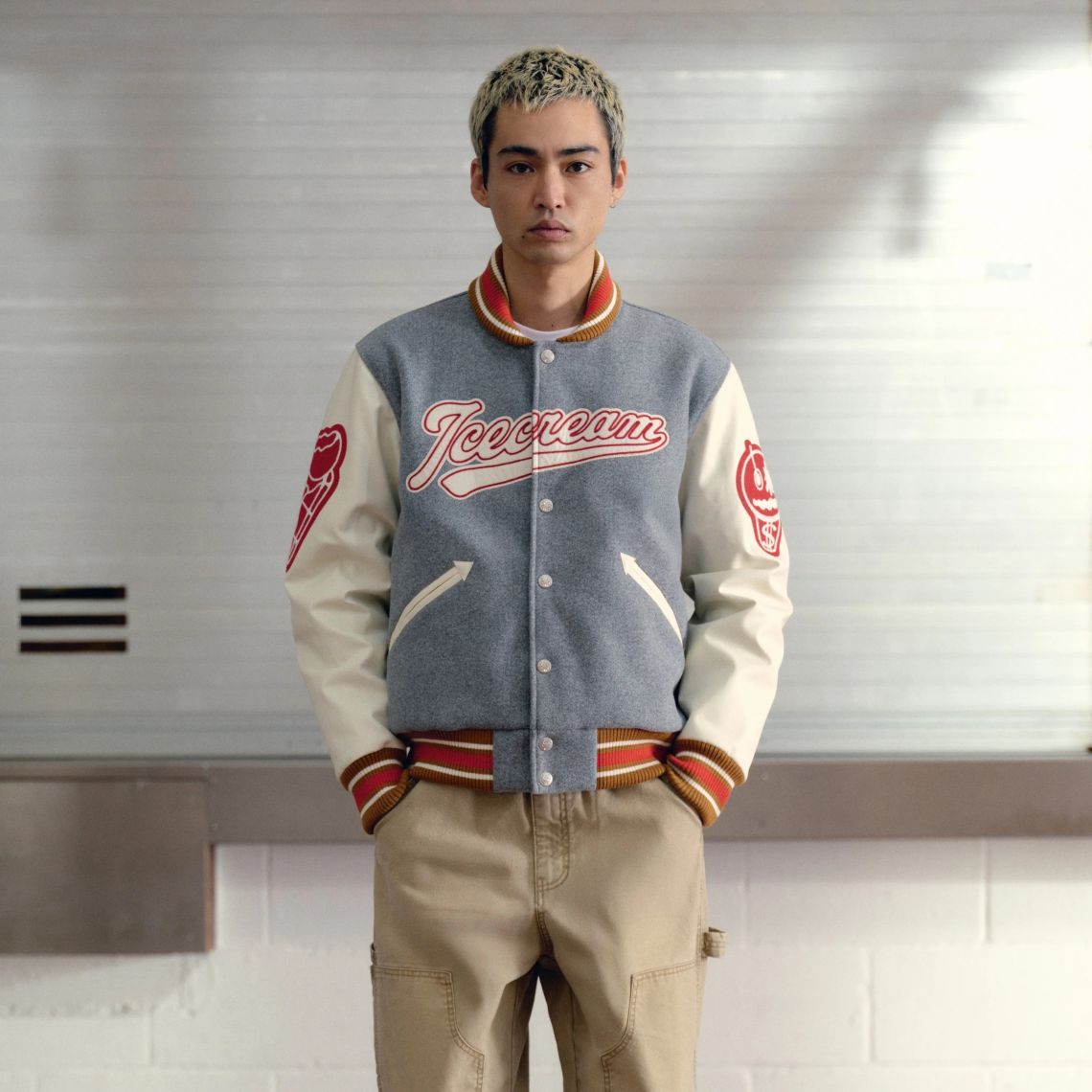 Icecream Waitress Varsity Jack Grijs