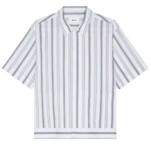 NN.07 Reed Striped Overhemd Blauw